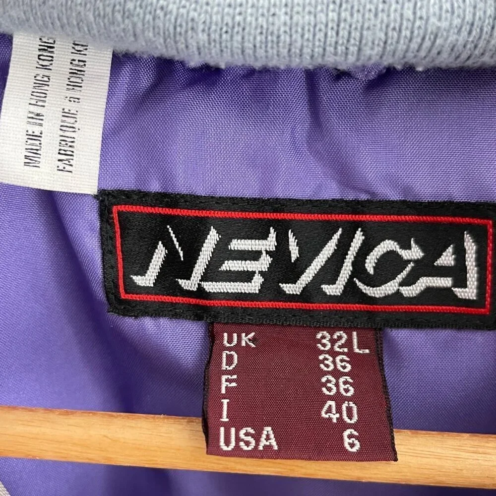 Vintage Nevica Womens Jacket Size 6 80s Outdoor Insulated Retro Ski Winter Snow